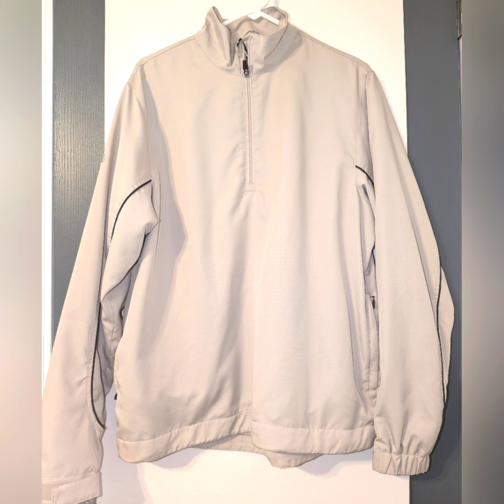 Callaway Golf X-Series Men’s 1/4 Zip Pullover‎ Wind Shirt Beige Size Medium